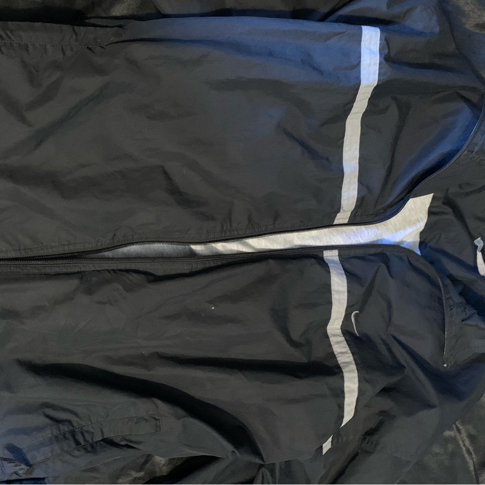 Nike Black and Gray Windbreaker Jacket